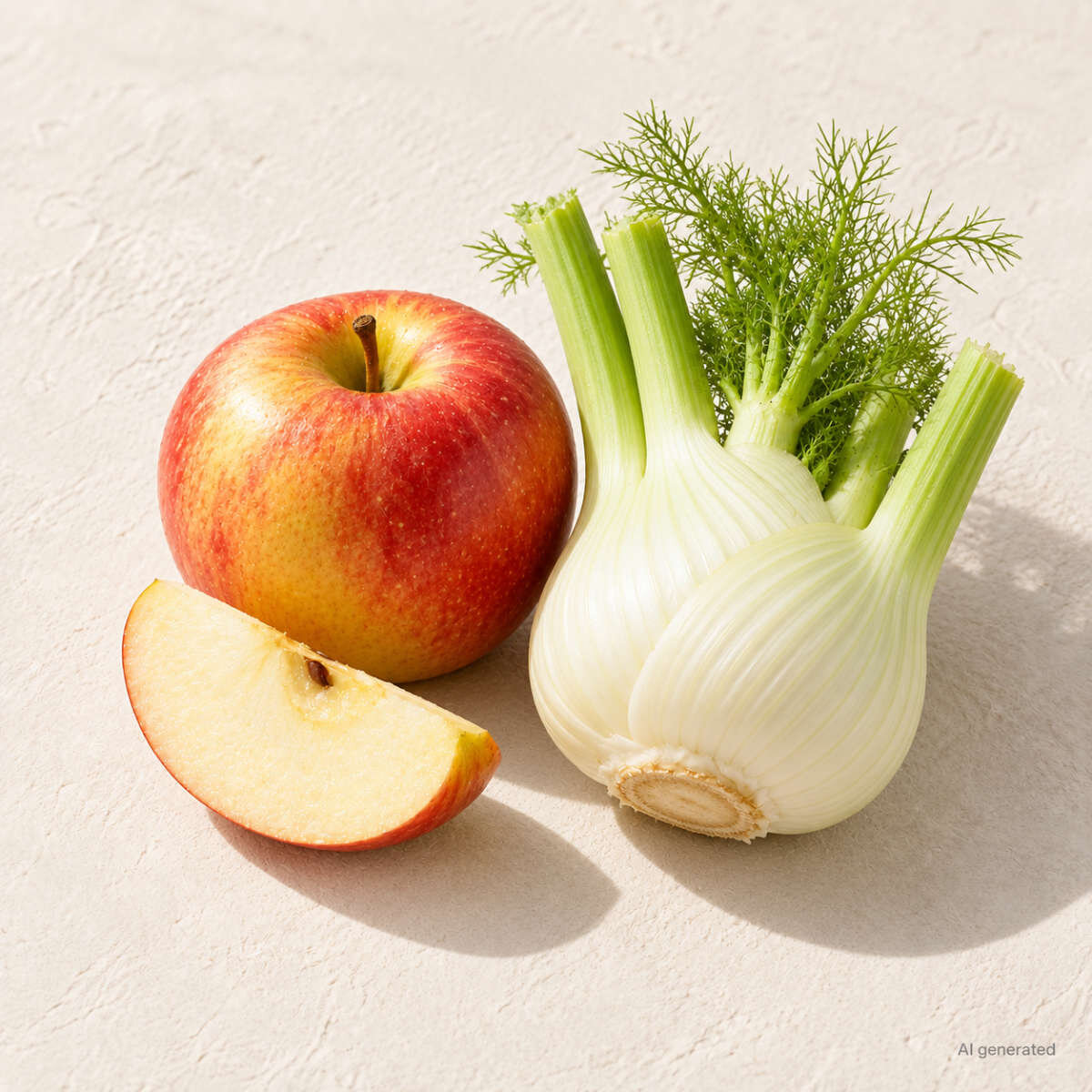 Apfel und Fenchel