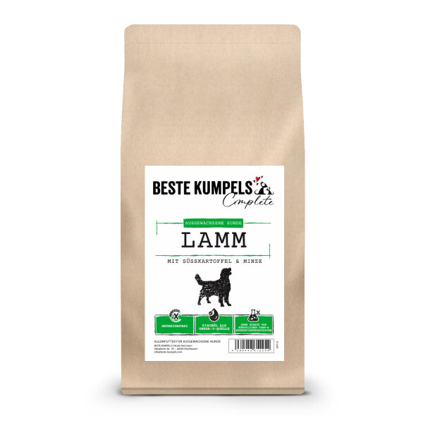 Trockenfutter Lamm mit Süßkartoffel & Minze