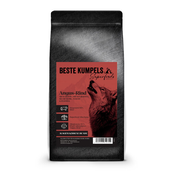 Hundefutter Sensitiv Rind mit Superfoods