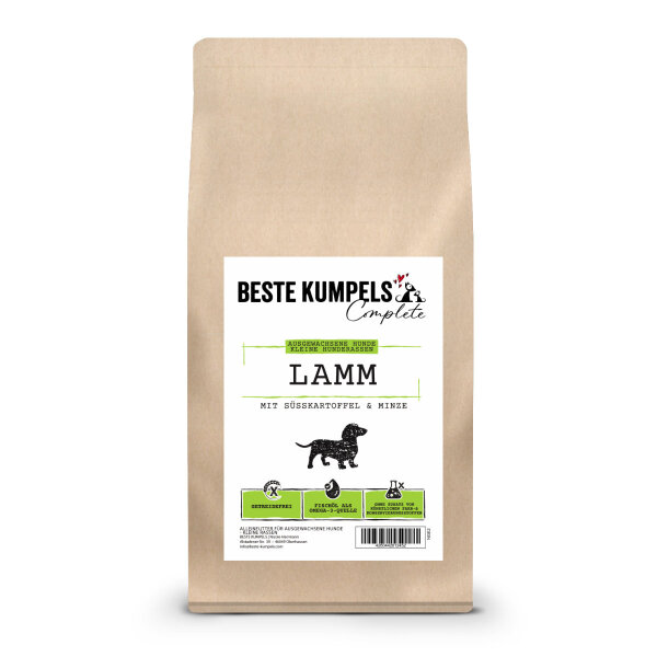 Trockenfutter Lamm mit Süßkartoffel & Minze (2 kg, Small Breed)