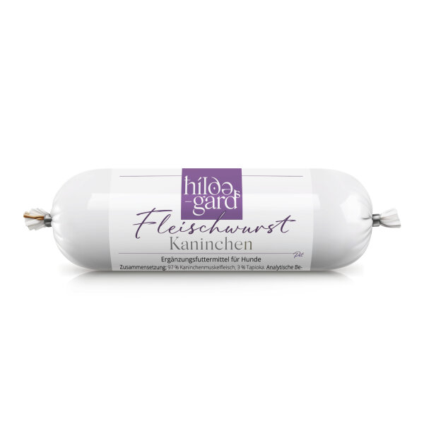 Fleischwurst für Hunde Kaninchen (200 g)