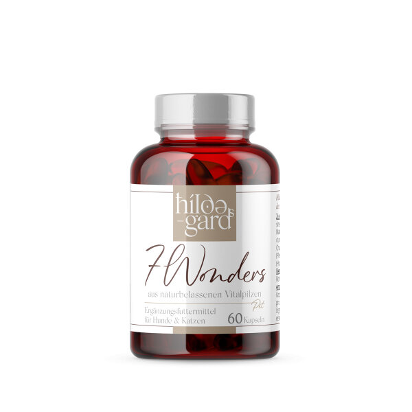 Vitalpilze für Hunde: Hildegards 7 Wonders  60 Kapseln