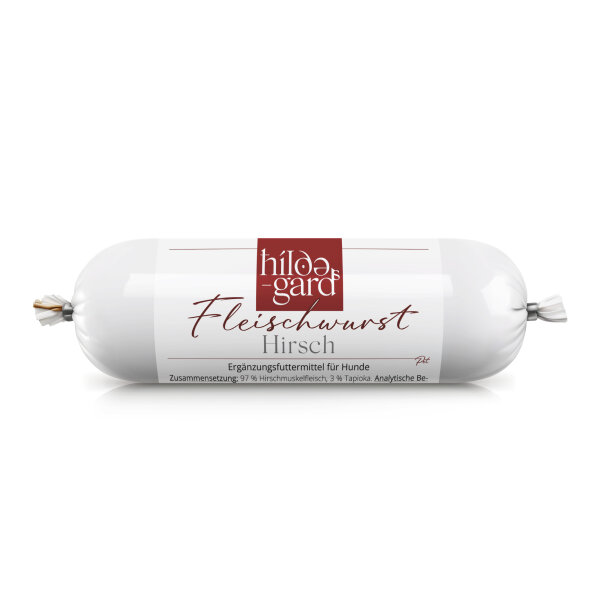 Fleischwurst für Hunde Hirsch (800 g)
