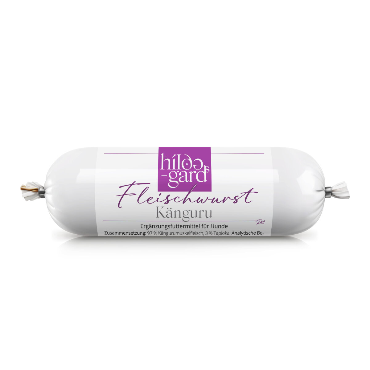 Hildegards Fleischwurst fr Hunde  Knguru, 97 % Muskelfleisch, 3,99