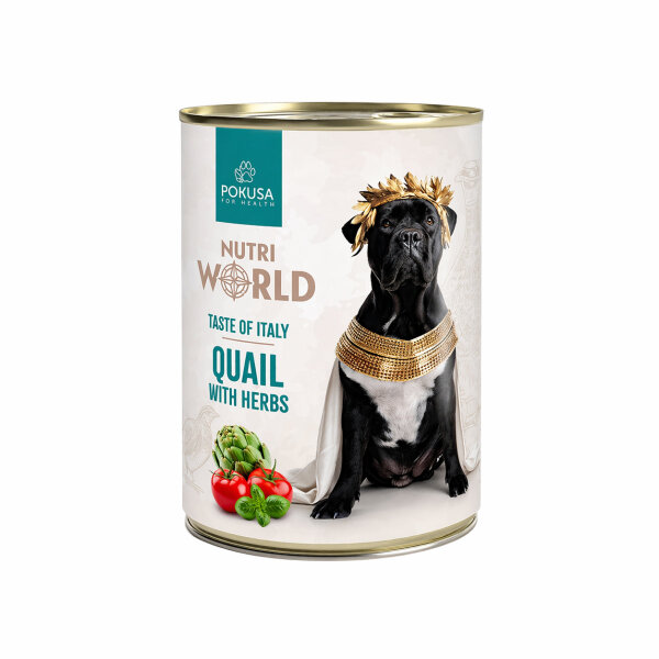 Wachtel Nassfutter für Hunde Nutri World