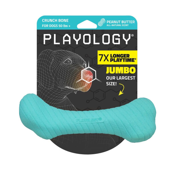 Playology Crunchy Femur &ndash; Kauspielzeug mit Duft und Knisterkern