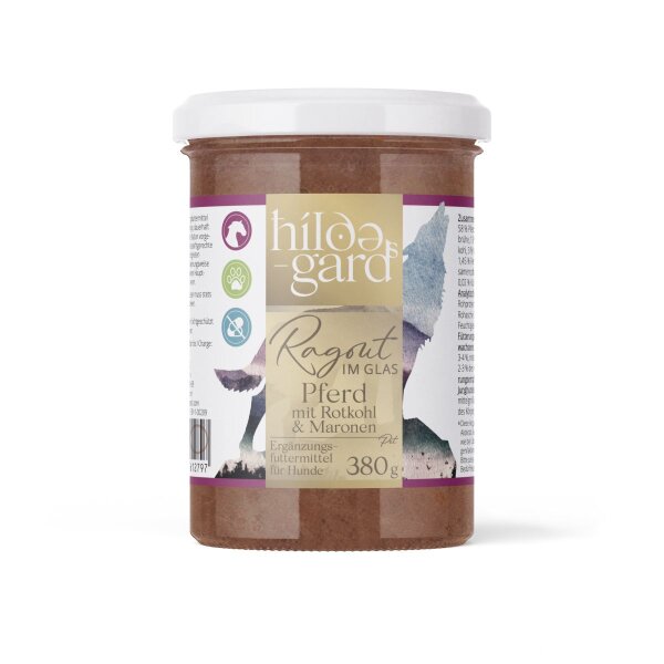 Hildegards Ragout im Glas: Pferd mit Rotkohl & Maronen