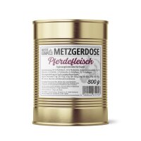 Reinfleisch für Hunde Pferd Metzgerdose 800 g